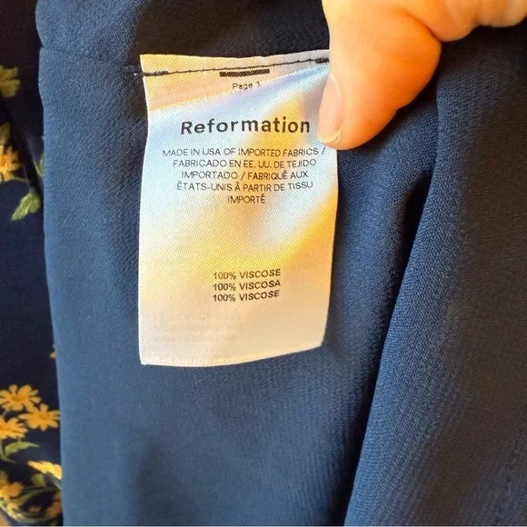 Reformation STEVI MIDI DRESS in BERNADETTE - Picture 6 of 7